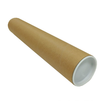 Custom Brown Kraft Cardboard Tube with Lid